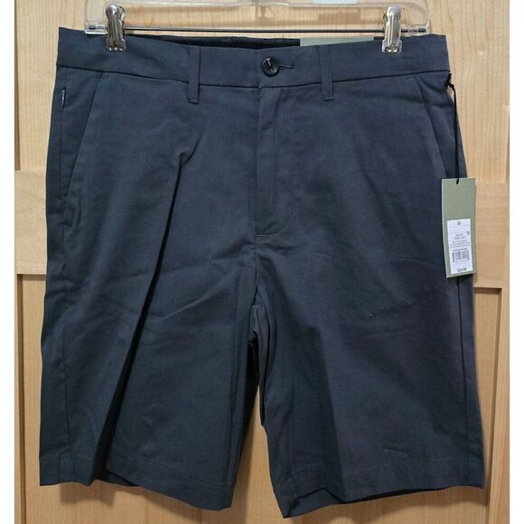 2 Pairs of Goodfellow & Co M Tech Shorts Charcoal Wrinkle-Resistant Stretch 30W - Picture 6 of 6